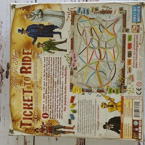 Ticket to Ride Cross-Country Adventure Board Game New - Picture 4 of 8